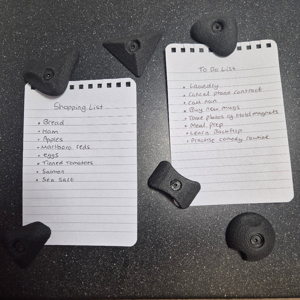 6 Pack of Mini Climbing Hold Magnets