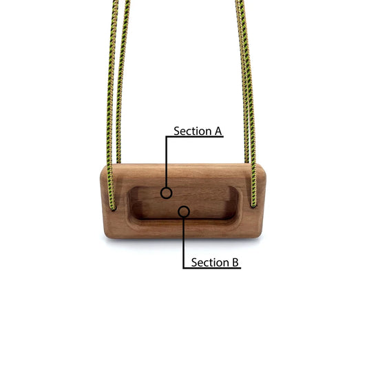 Customisable Micro Portable Hangboard - Walnut