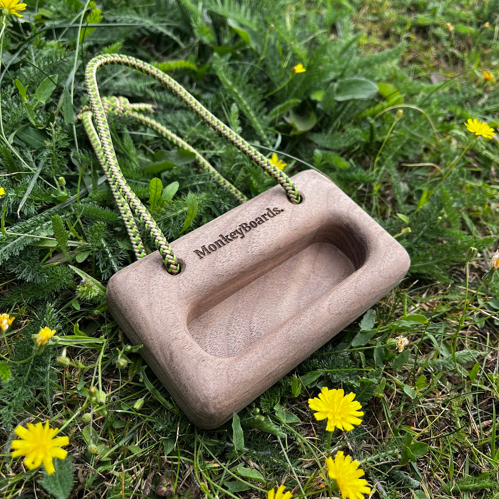 Kevin - The Mini Portable Hangboard - Walnut
