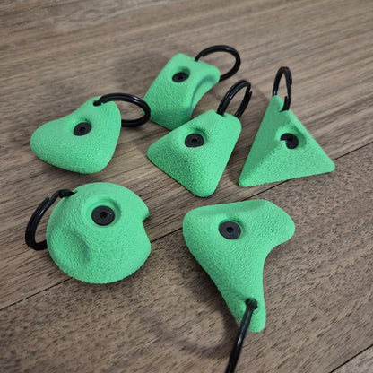 6 Pack of Mini Climbing Hold Keyrings