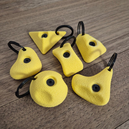 6 Pack of Mini Climbing Hold Keyrings