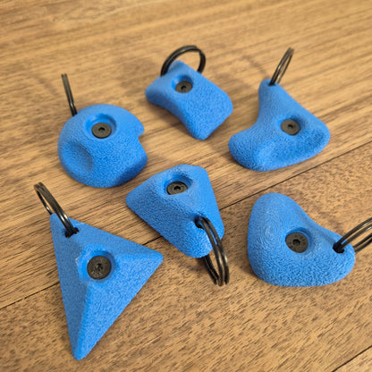 6 Pack of Mini Climbing Hold Keyrings