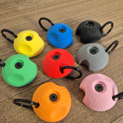 6 Pack of Mini Climbing Hold Keyrings