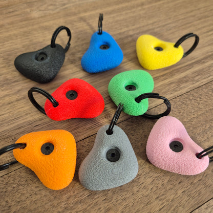 6 Pack of Mini Climbing Hold Keyrings