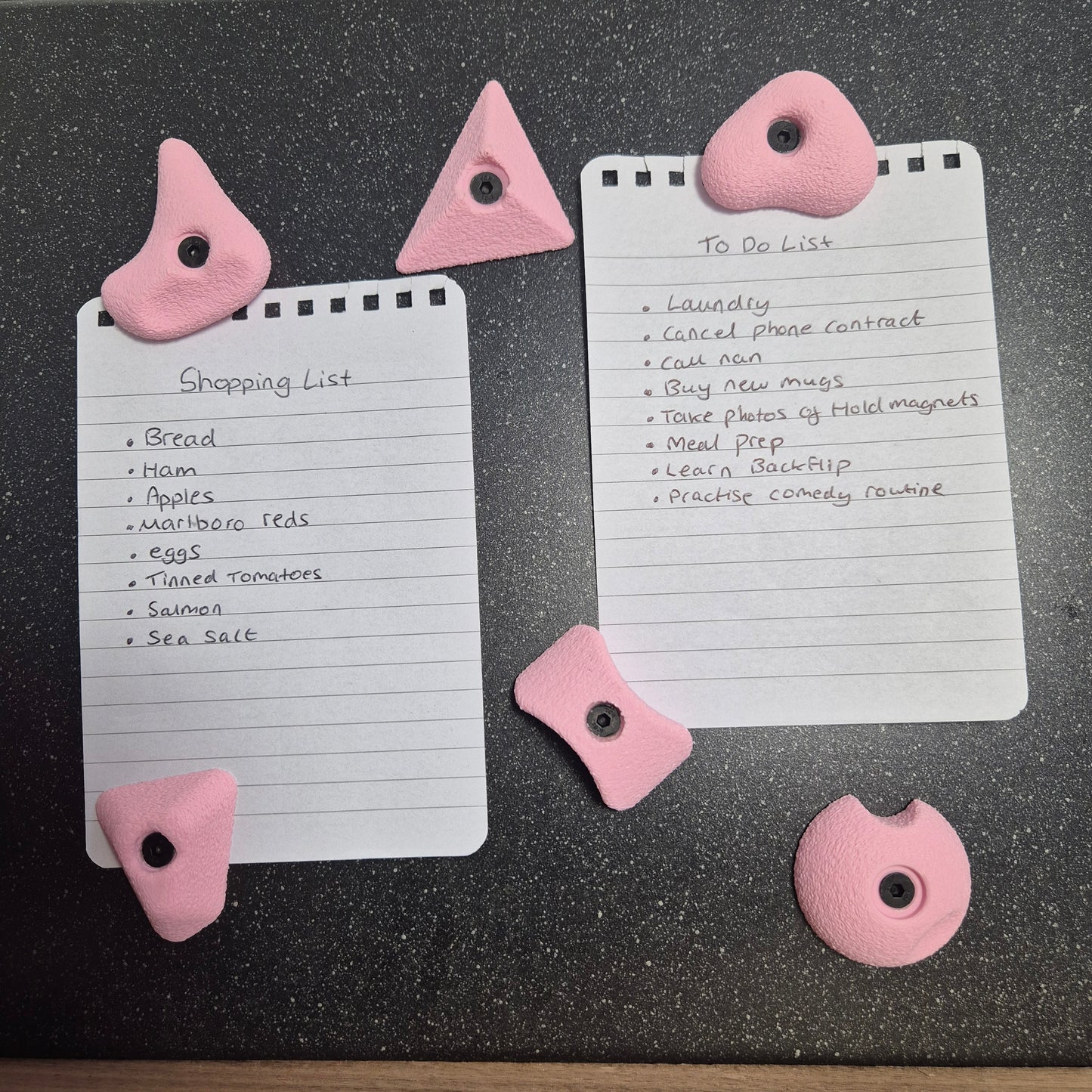 6 Pack of Mini Climbing Hold Magnets