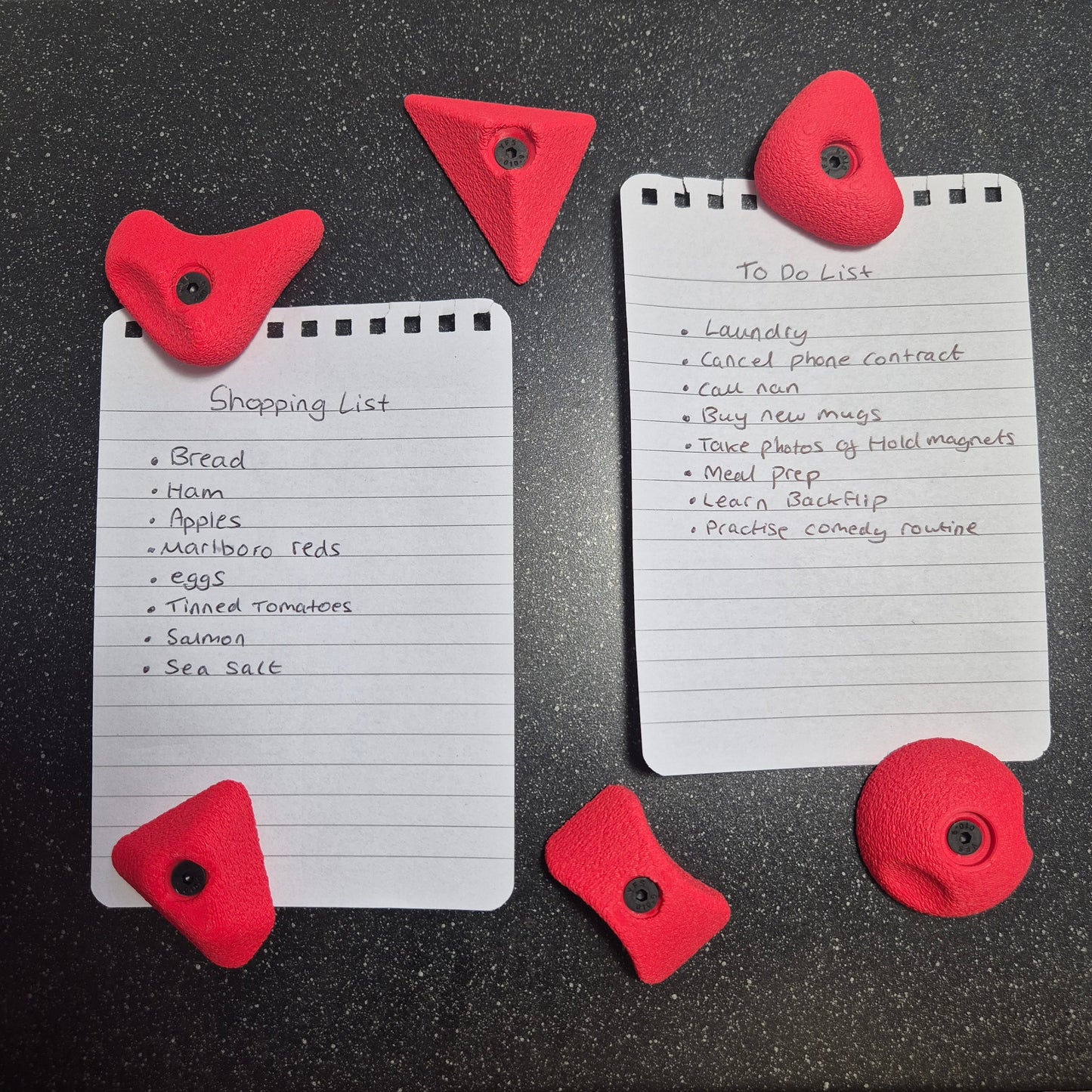6 Pack of Mini Climbing Hold Magnets