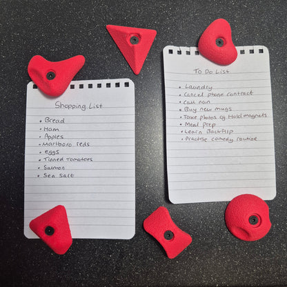 6 Pack of Mini Climbing Hold Magnets