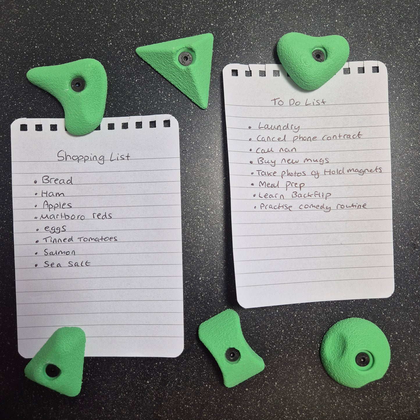 6 Pack of Mini Climbing Hold Magnets