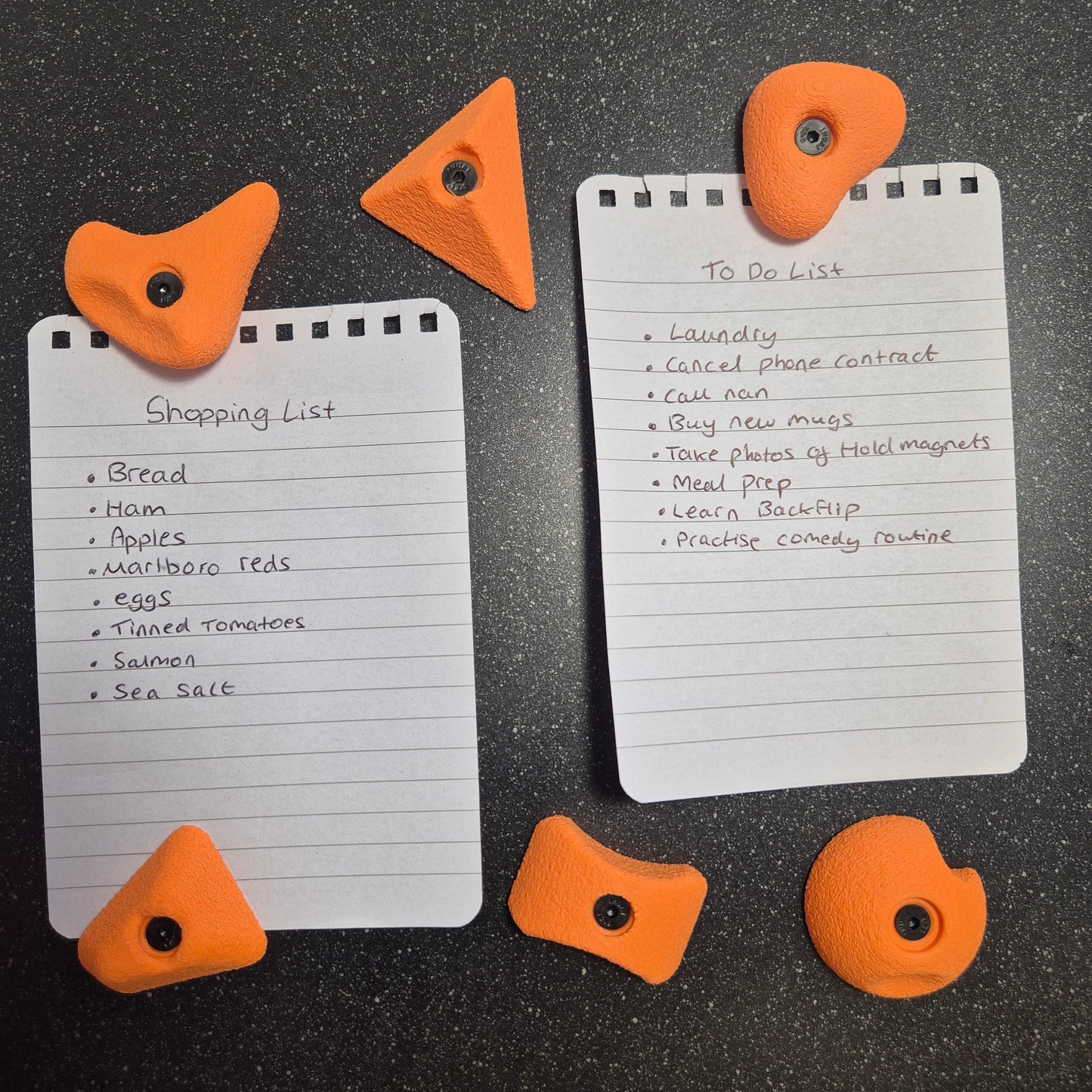 6 Pack of Mini Climbing Hold Magnets
