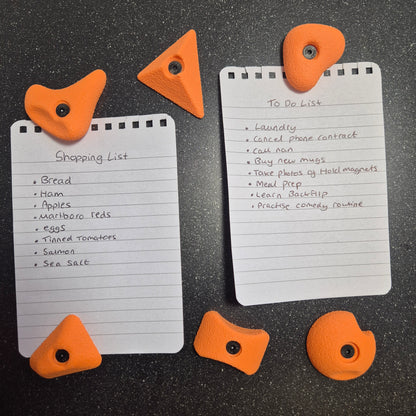 6 Pack of Mini Climbing Hold Magnets