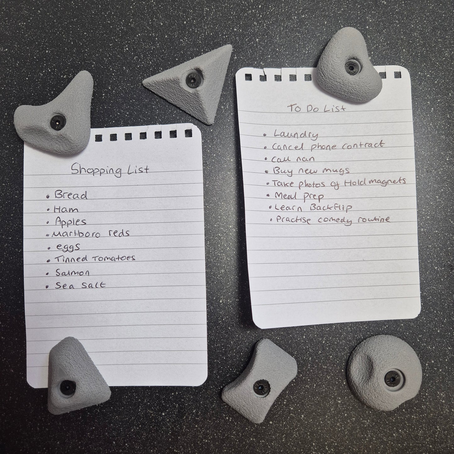 6 Pack of Mini Climbing Hold Magnets