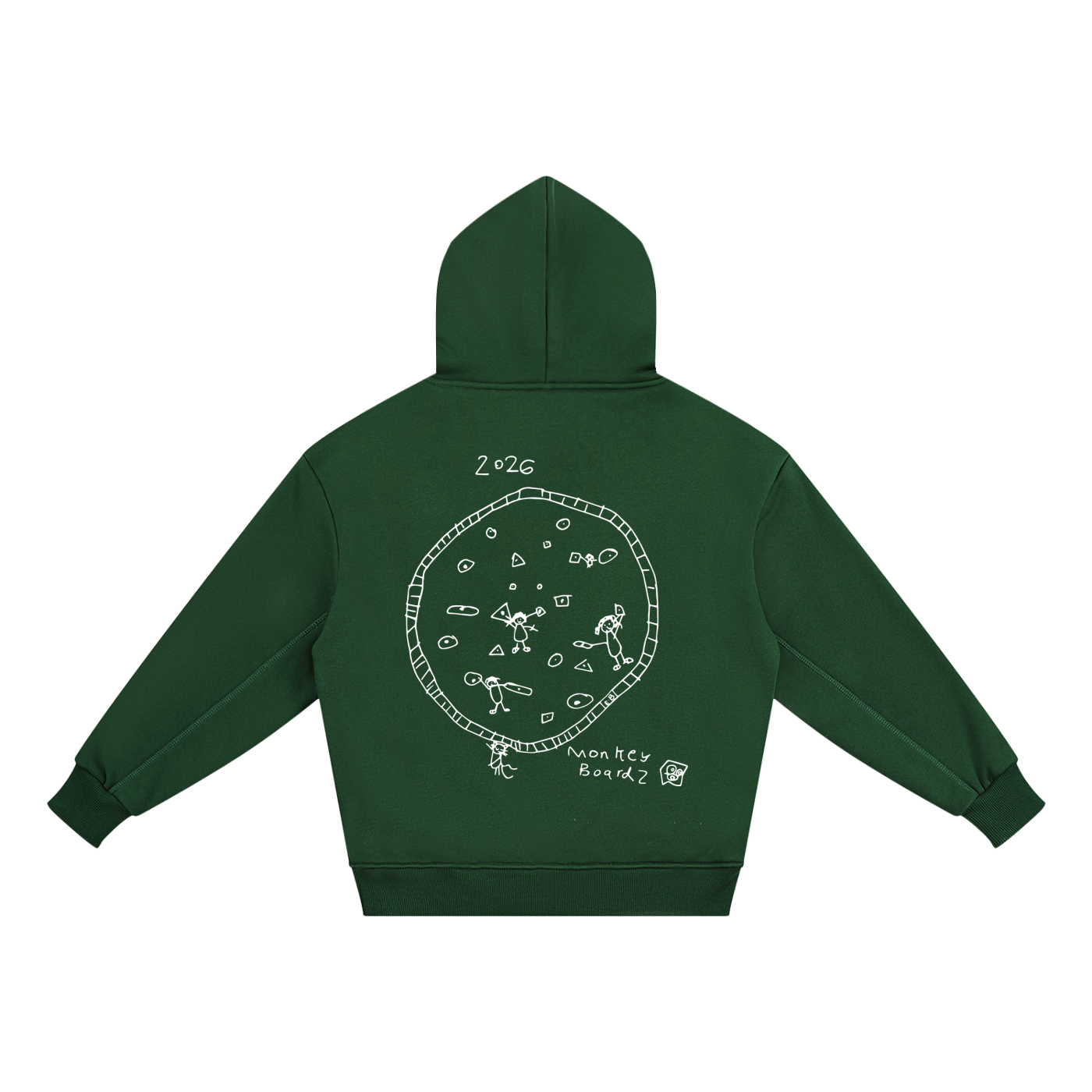 Kids Go Boulder Fleeced Hoodie