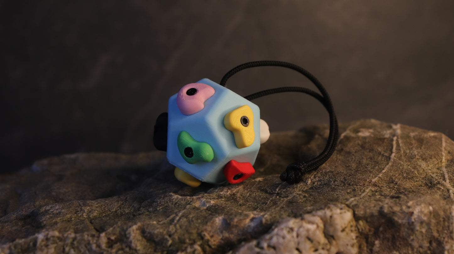 Mini Bouldering Ball Keychain