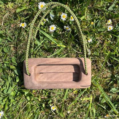Micro Portable Hangboard - Walnut