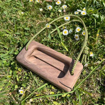 Micro Portable Hangboard - Walnut