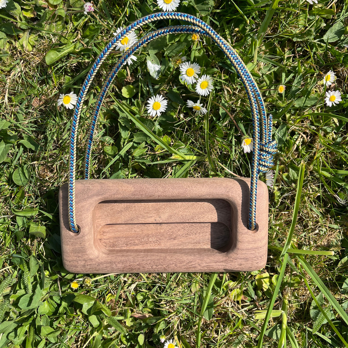 Micro Portable Hangboard - Walnut
