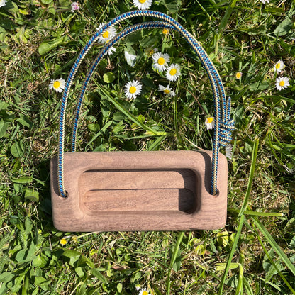 Micro Portable Hangboard - Walnut