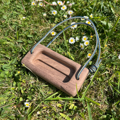 Micro Portable Hangboard - Walnut