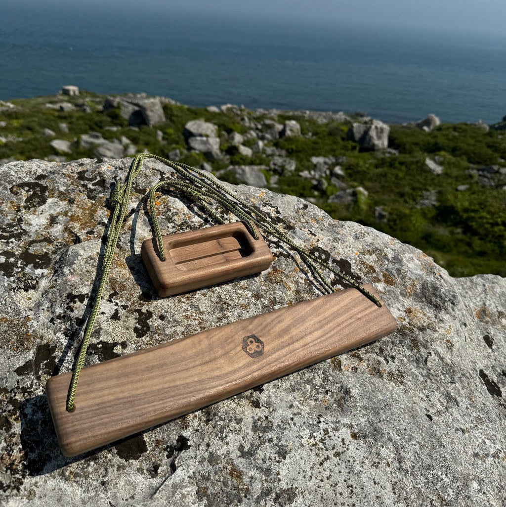 Micro Portable Hangboard - Walnut
