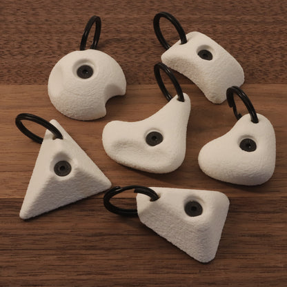 6 Pack of Mini Climbing Hold Keyrings